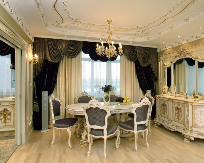 black and gold curtains