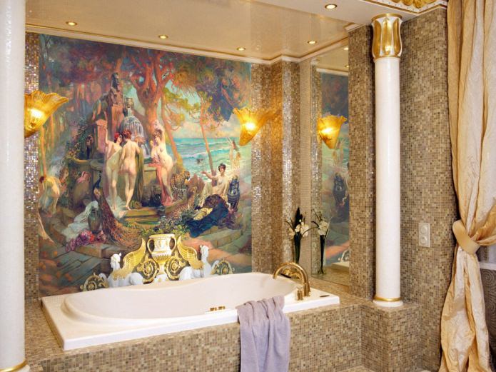 bathroom fresco