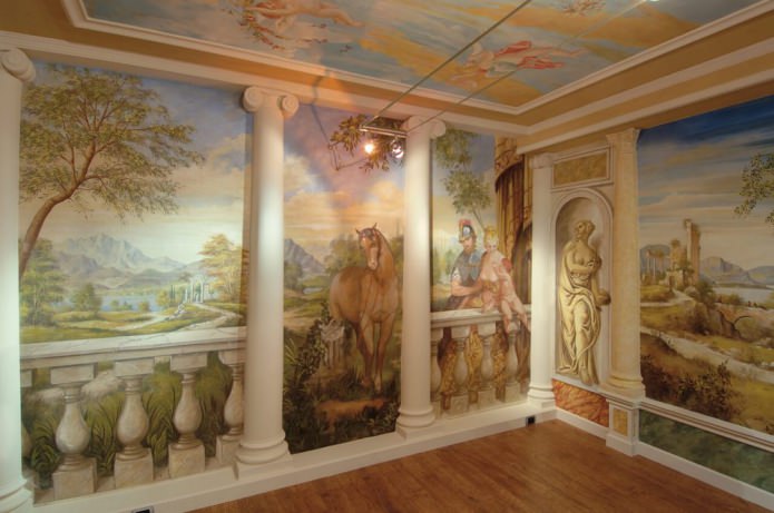 freskó a belső térben