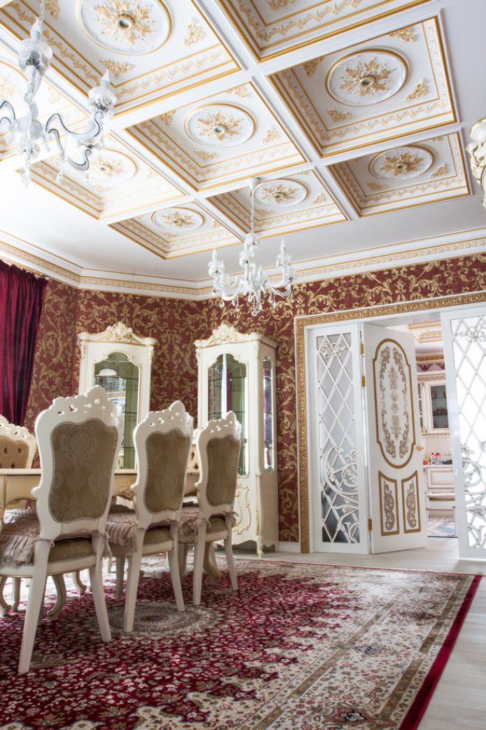 dekorasyon ng baroque ceiling