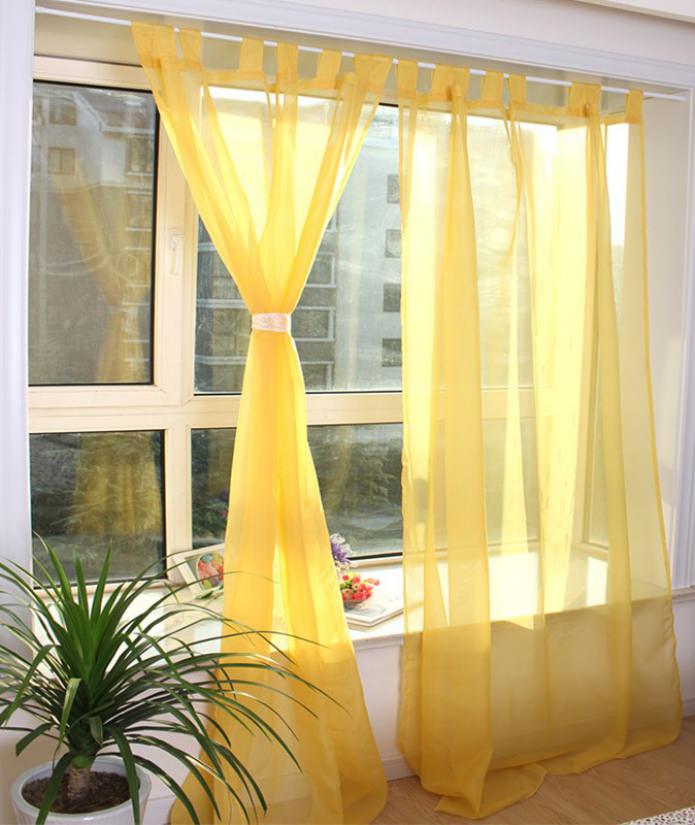 Tulle curtains