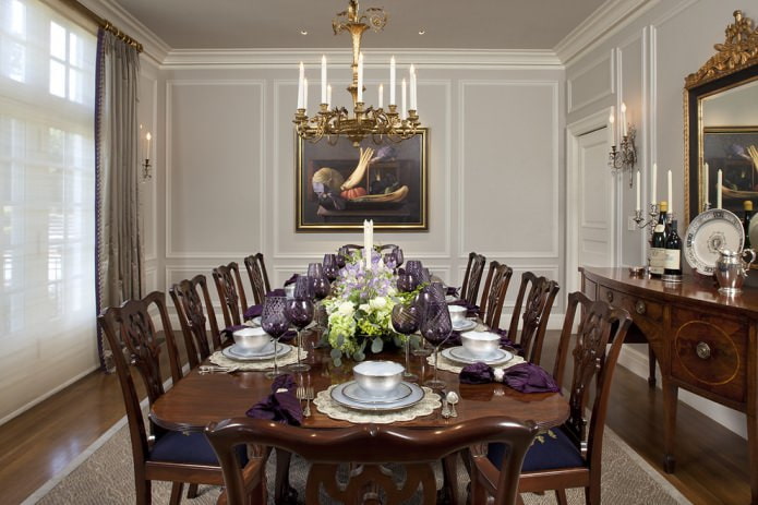 dining room in classic style