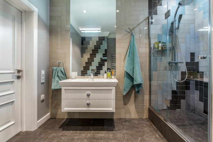 contemporary style in the bathroom