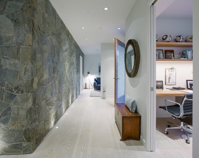 modern style in the hallway