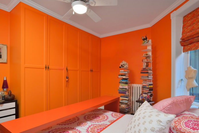 orange wardrobe