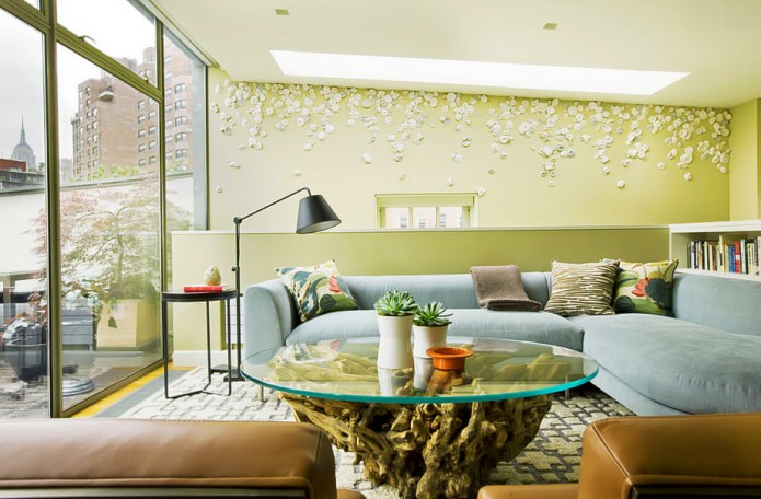Eco-style in the living room