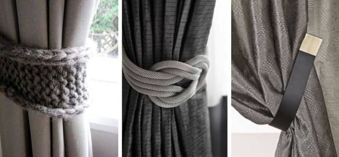 tiebacks for gray curtains