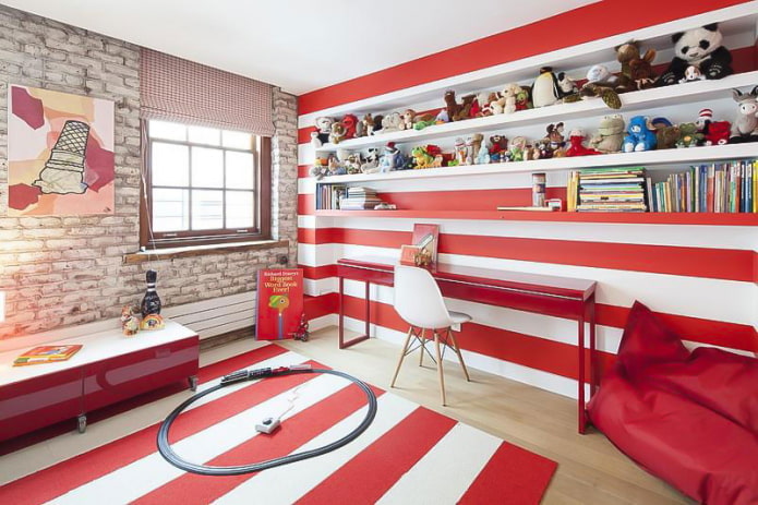 wallpaper with red and white stripes