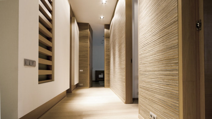 bamboo wallpaper and plaster