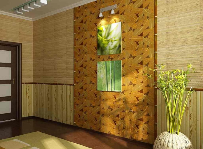 bamboo wallpaper trim