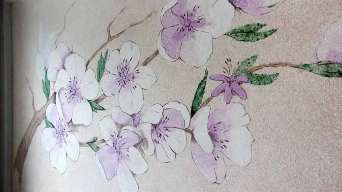 Sakura virágok folyékony háttérkép