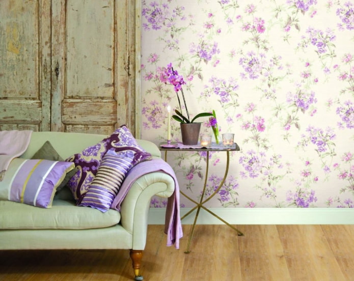 paper wallpaper with floral print