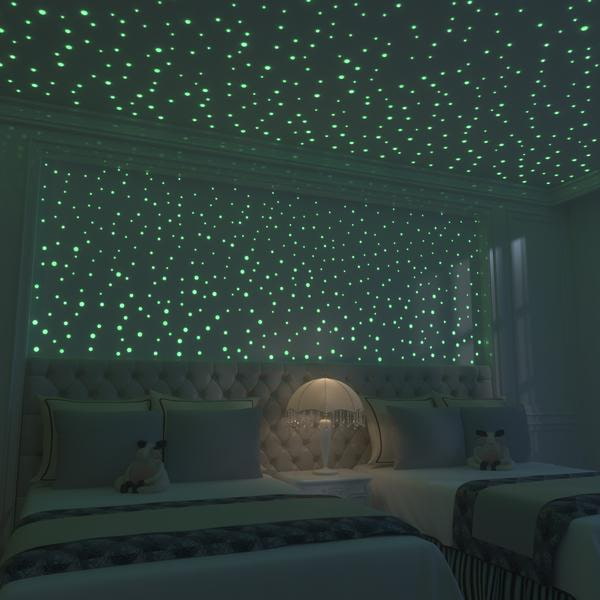 ceiling with glowing stars