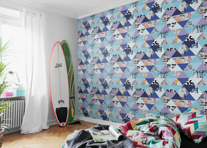 kids room with surfboards