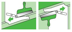 обрезивање вишка тапета металном шпатулом