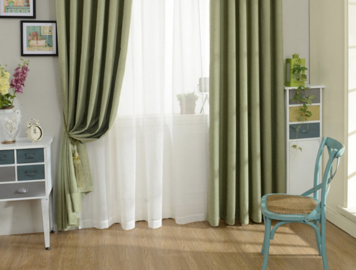 cotton curtains with matting texture
