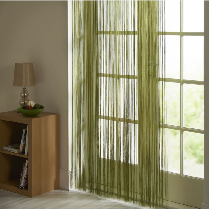 light curtains-threads for French windows