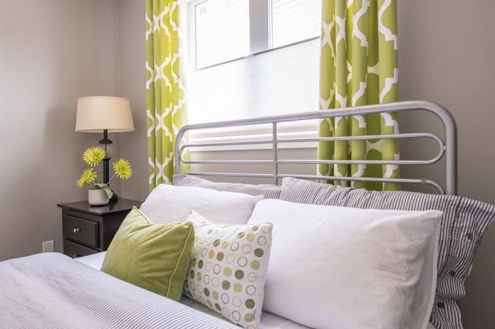 lime color curtains