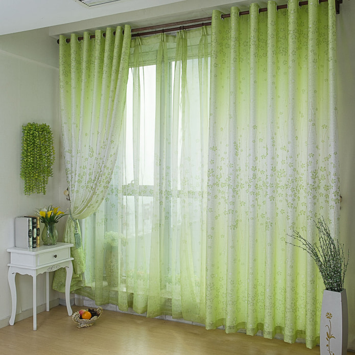 floral veil curtain