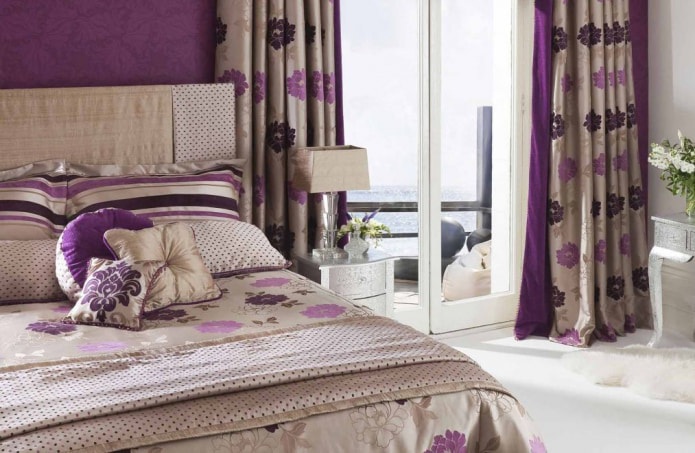 brown-purple curtains