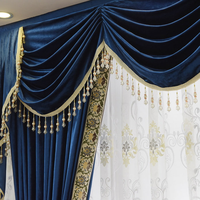 Velvet curtains
