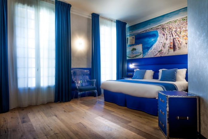 Bedroom with nautical decor