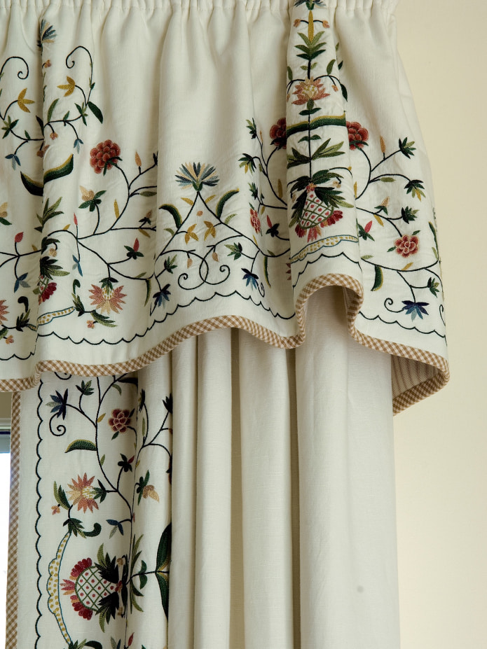 curtains with embroidery