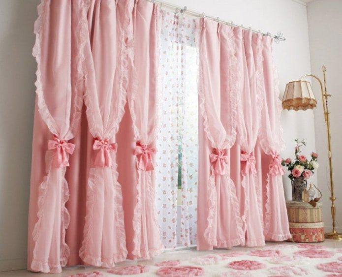 double curtains