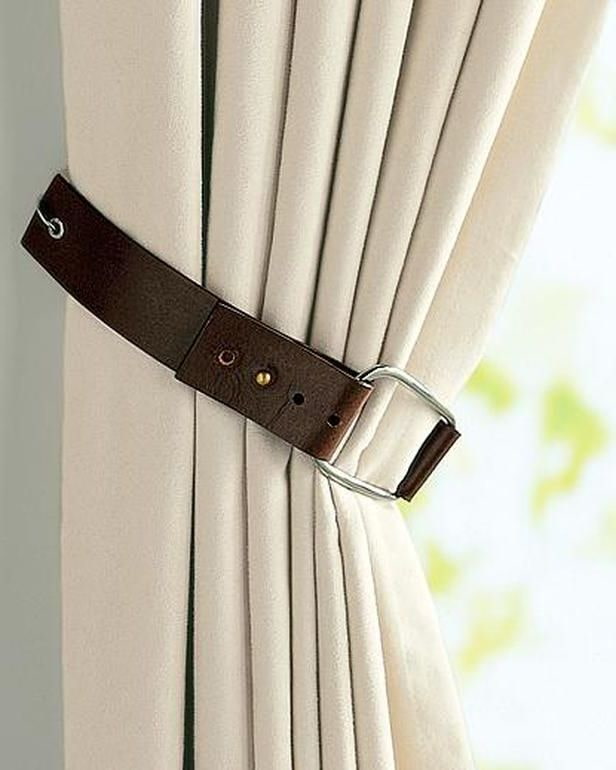 curtain with a strap