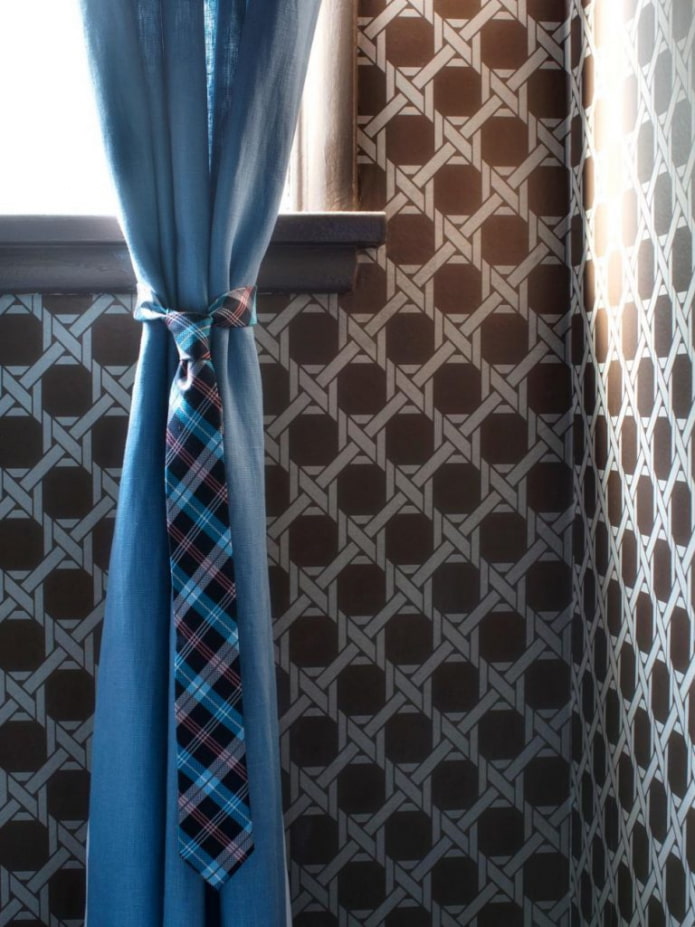 homemade curtain holder