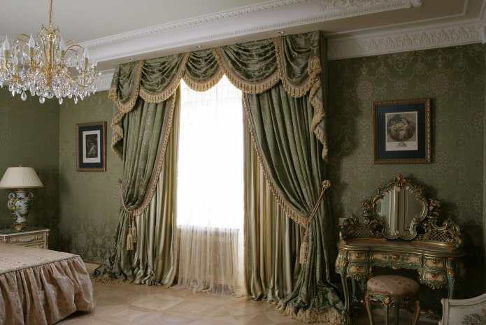 curtains with tiebacks in a classic style