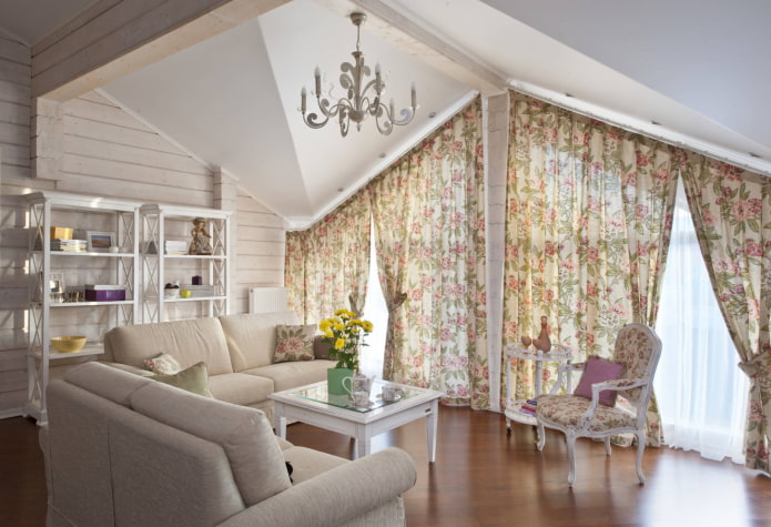 Provence style skylight curtains