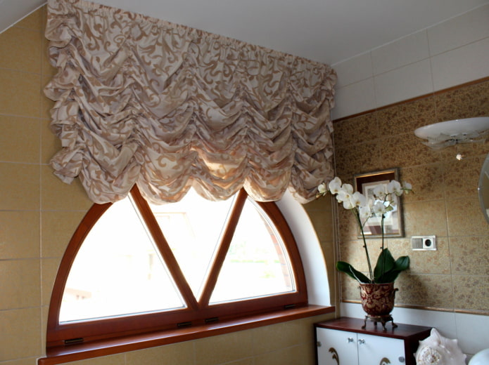 awning curtains with monogram pattern