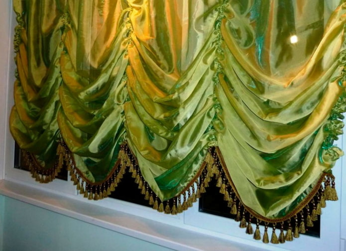 silk awning curtains