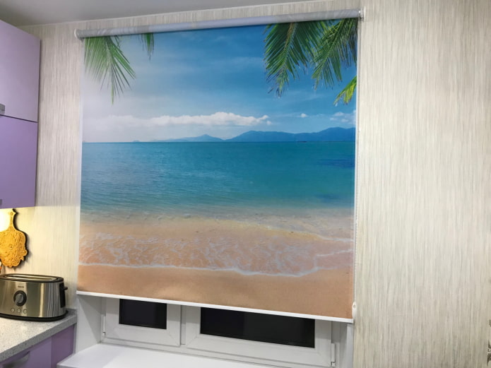 curtain with photo printing