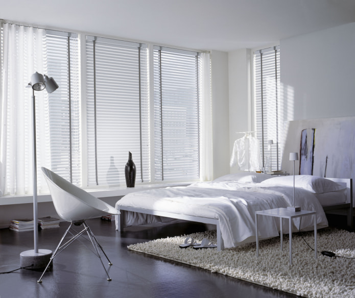 blinds with tulle