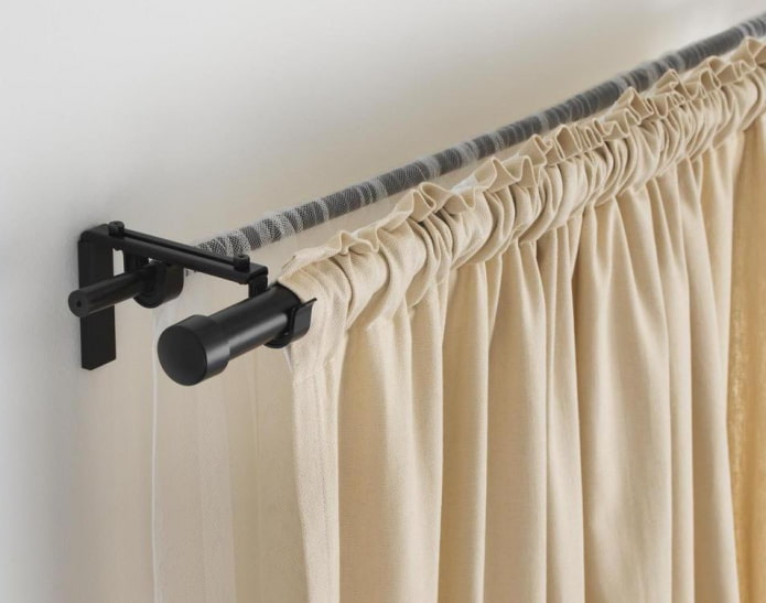 plastic curtain rod