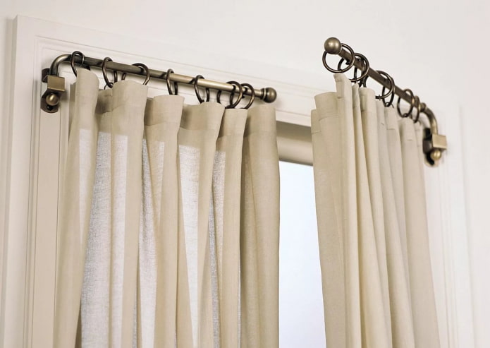 swivel curtain rod