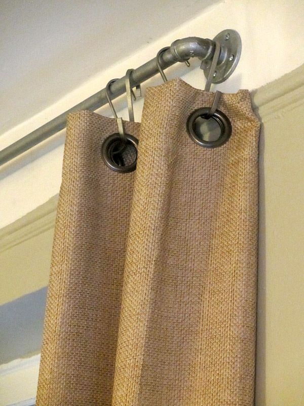 curtain rod in the loft style