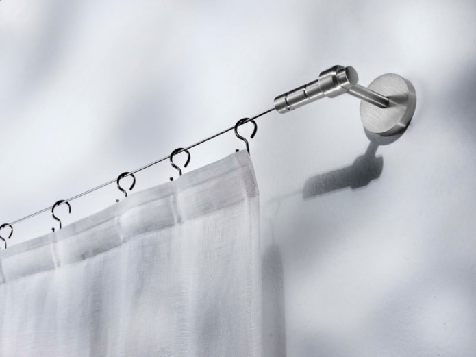 curtain rod in the style of minimalism