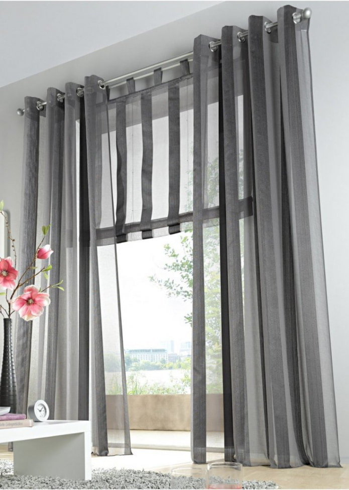 striped eyelet curtains