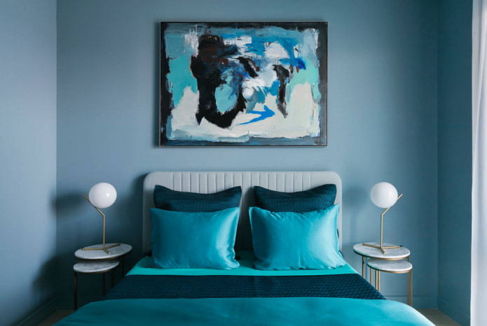 Плаво-тиркизна спаваћа соба