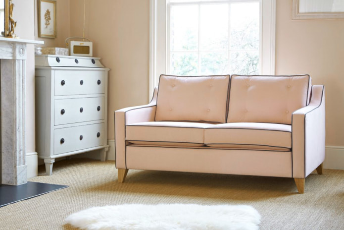 peach walls to match the sofa