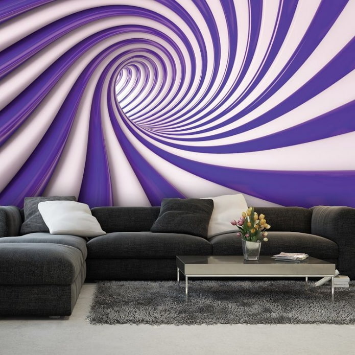 abstract 3d wallpaper in the living room