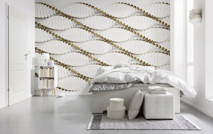 abstract 3d wallpaper in the bedroom