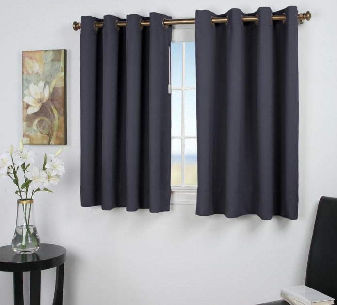 short curtains blackout supply