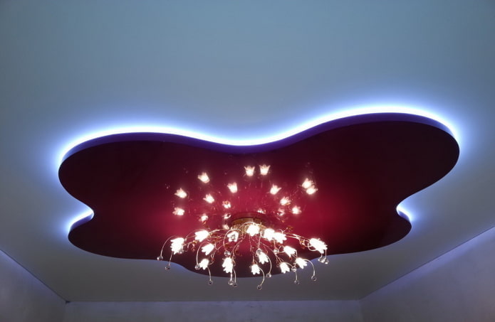 free-form floating ceiling structure