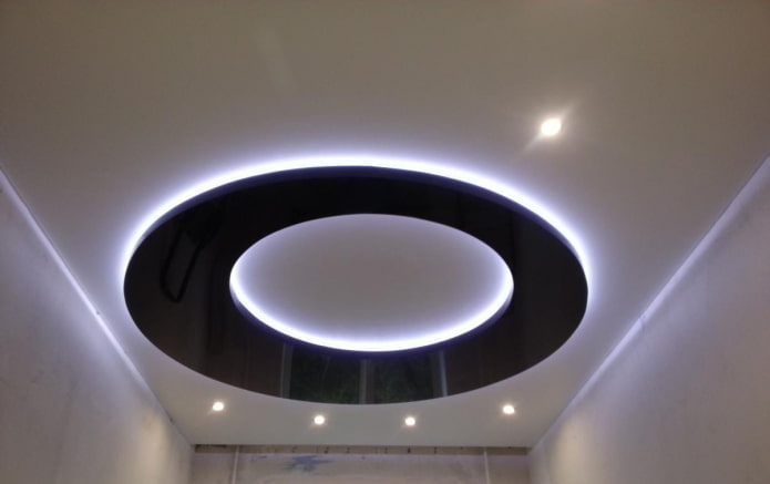 round floating ceiling structure