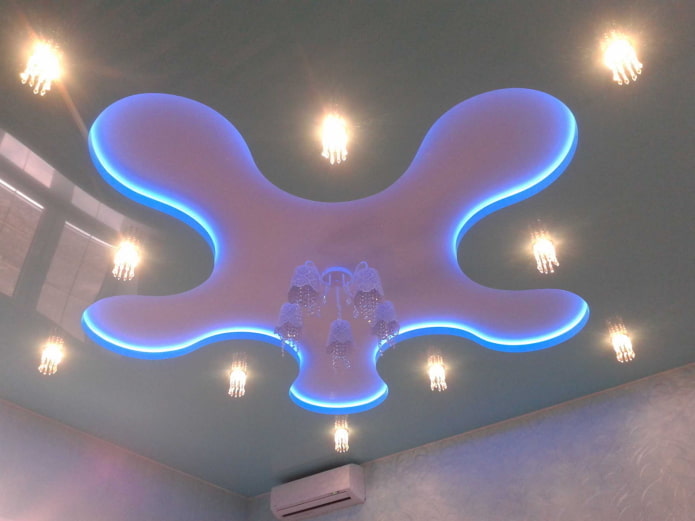 free-form floating ceiling structure