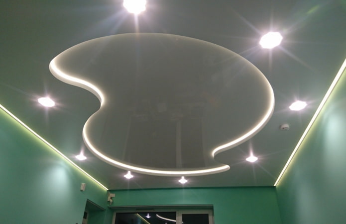 two-level floating ceiling structure